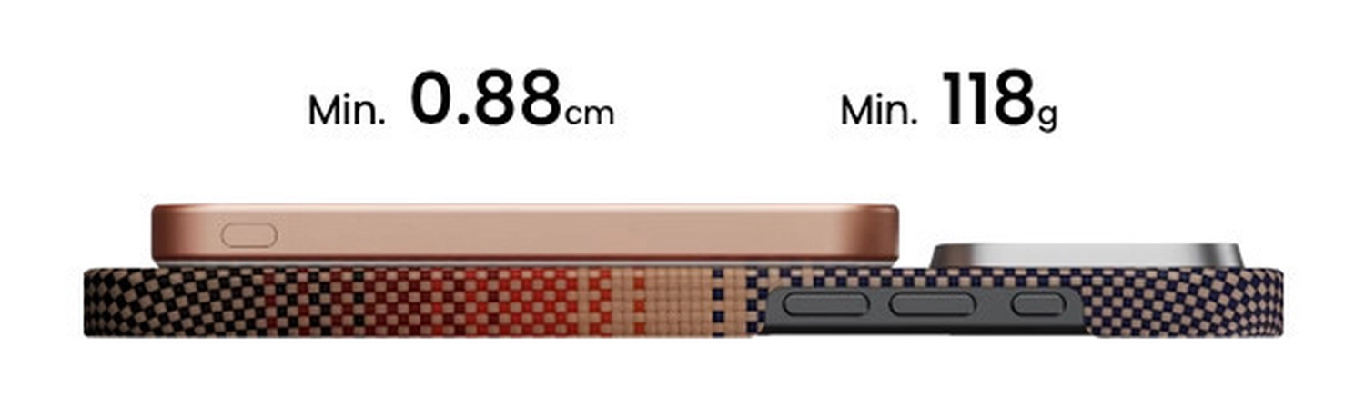 PITAKA MagEZ Universele MagSafe en Qi2 Powerbank Kevlar 5.000 mAh Zwart afbeelding 6