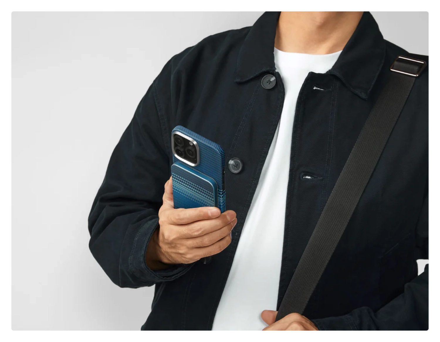 PITAKA MagEZ Universele MagSafe en Qi2 Powerbank Kevlar 5.000 mAh Moonrise afbeelding 4