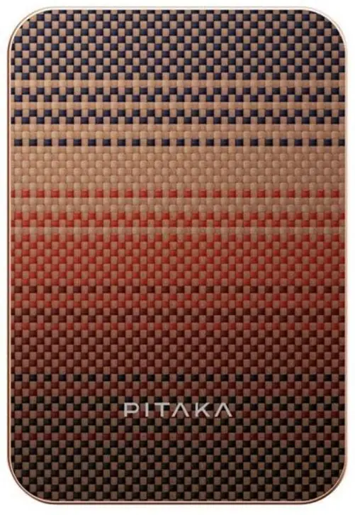PITAKA MagEZ Universele MagSafe en Qi2 Powerbank Kevlar 5.000 mAh Sunset afbeelding 2