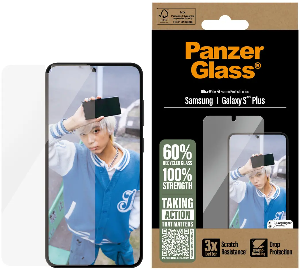 PanzerGlass Refresh Ultra-Wide Samsung Galaxy S25 Plus Screen Protector afbeelding 1