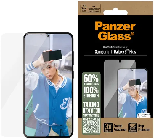 PanzerGlass Refresh Ultra-Wide Samsung Galaxy S25 Plus Screen Protector afbeelding 1