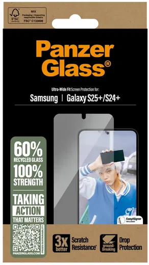PanzerGlass Refresh Ultra-Wide Samsung Galaxy S25 Plus Screen Protector afbeelding 4