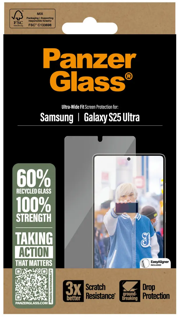 PanzerGlass Refresh Ultra-Wide Samsung Galaxy S25 Ultra Screen Protector afbeelding 4