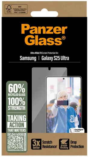 PanzerGlass Refresh Ultra-Wide Samsung Galaxy S25 Ultra Screen Protector afbeelding 4