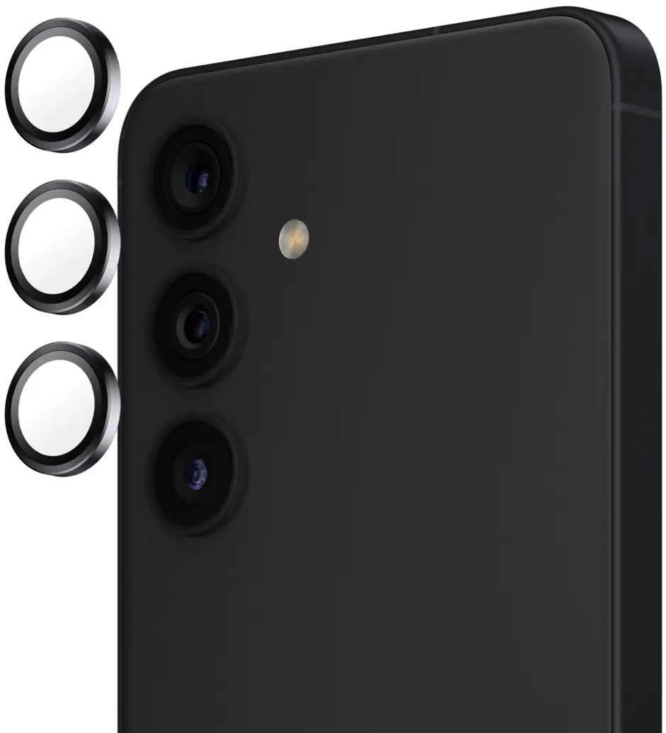 PanzerGlass Hoops Rings Samsung Galaxy S25 Plus Camera Lens Protector Glas Zwart afbeelding 2