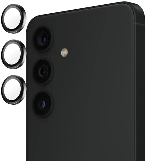 PanzerGlass Hoops Rings Samsung Galaxy S25 Plus Camera Lens Protector Glas Zwart afbeelding 2
