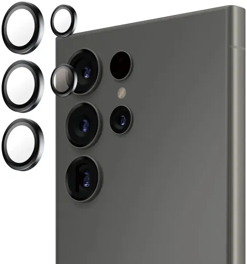 PanzerGlass Hoops Rings Samsung Galaxy S25 Ultra Camera Lens Protector Zwart afbeelding 2