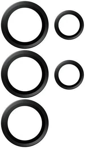 PanzerGlass Hoops Rings Samsung Galaxy S25 Ultra Camera Lens Protector Zwart afbeelding 3