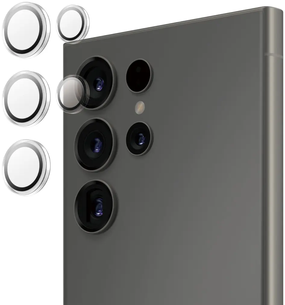 PanzerGlass Hoops Rings Samsung Galaxy S25 Ultra Camera Lens Protector Clear afbeelding 2