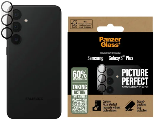 PanzerGlass PicturePerfect Samsung Galaxy S25 Plus Camera Protector Glas afbeelding 1