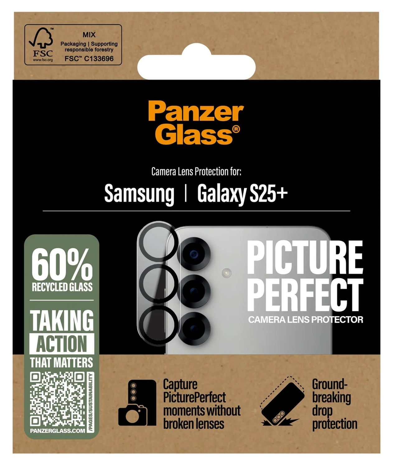 PanzerGlass PicturePerfect Samsung Galaxy S25 Plus Camera Protector Glas afbeelding 4