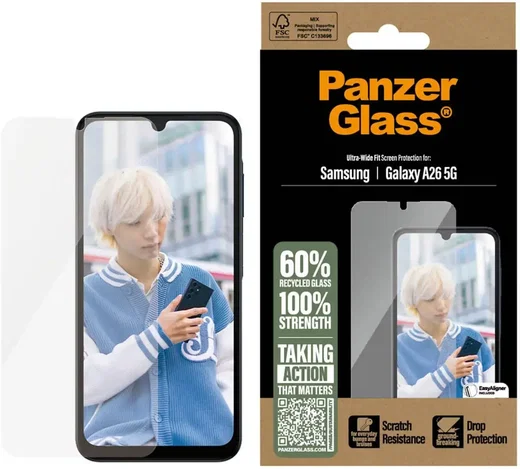 PanzerGlass Ultra-Wide Samsung Galaxy A26 Screen Protector afbeelding 1