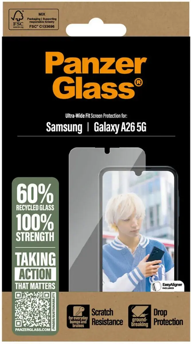 PanzerGlass Ultra-Wide Samsung Galaxy A26 Screen Protector afbeelding 4