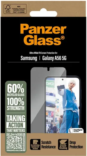 PanzerGlass Ultra-Wide Samsung Galaxy A56 Screen Protector afbeelding 4