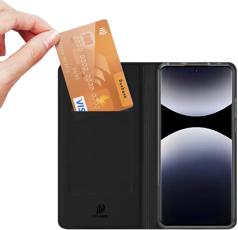 Dux Ducis Skin Pro Xiaomi Redmi Note 14 Pro 4G Hoesje Portemonnee Zwart afbeelding 2