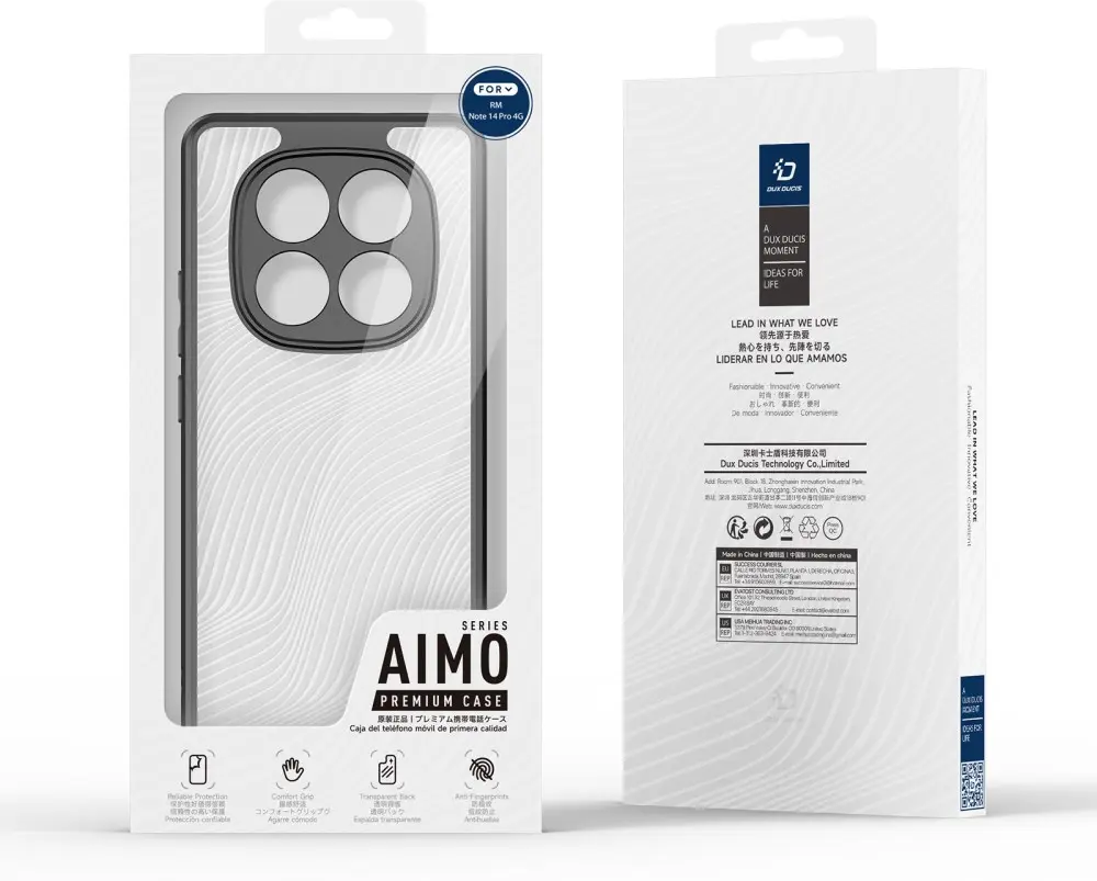 Dux Ducis Aimo Xiaomi Redmi Note 14 Pro 4G Hoesje Back Cover Zwart afbeelding 6