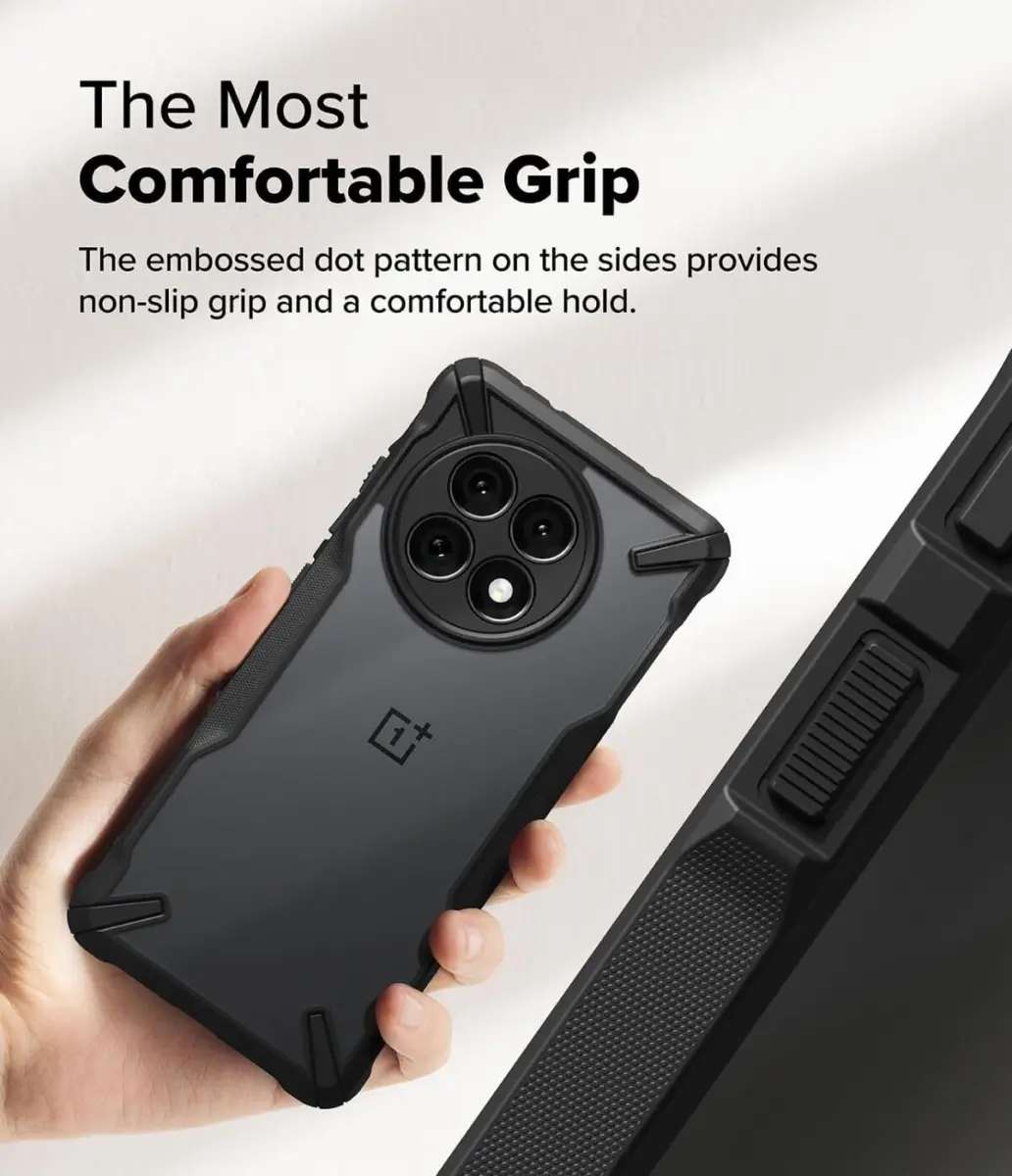 Ringke Fusion X OnePlus 13R Hoesje Back Cover Zwart afbeelding 7