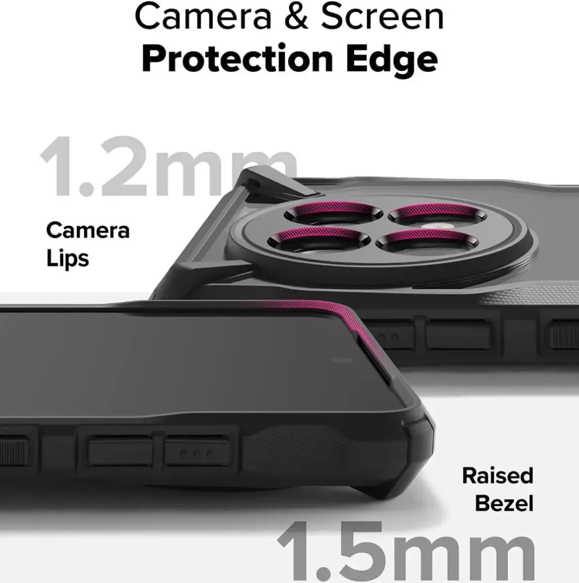 Ringke Fusion X OnePlus 13R Hoesje Back Cover Zwart afbeelding 9