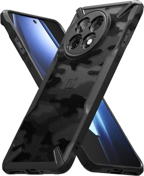 Ringke Fusion X OnePlus 13R Hoesje Back Cover Camo Zwart