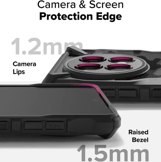 Ringke Fusion X OnePlus 13R Hoesje Back Cover Camo Zwart afbeelding 9