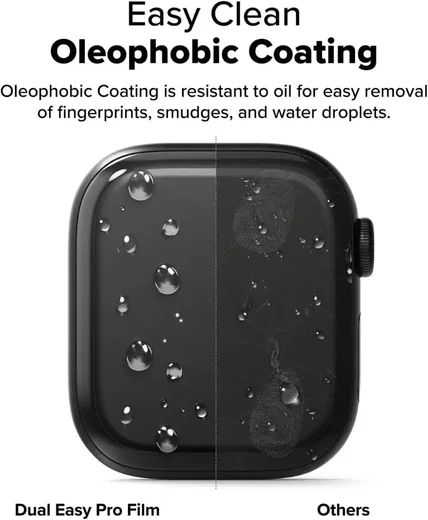 Ringke Dual Easy Pro - Apple Watch 11 / 10 46MM Screen Protector - Jig (2-Pack) afbeelding 9
