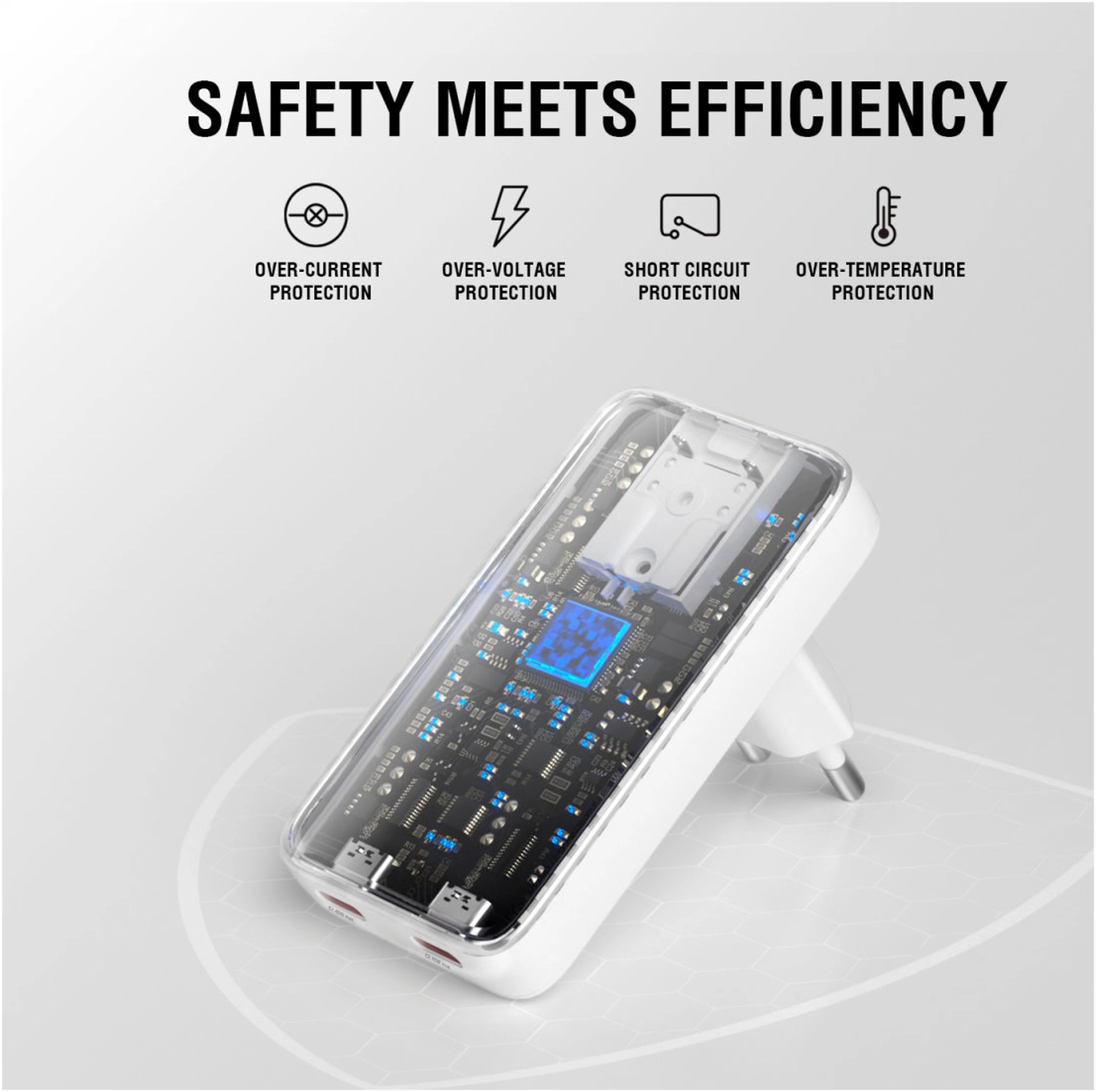 4smarts FlatPlug Slim Dual 45W Power Delivery Fast Charge USB-C Oplader Wit afbeelding 6