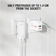 4smarts FlatPlug Slim Dual 45W Power Delivery Fast Charge USB-C Oplader Wit afbeelding 7