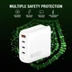 4Smarts 100W GaN USB-C Laptop Oplader met Wereldstekker 3x USB-C en USB-A afbeelding 7