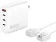 4Smarts 100W GaN USB-C Laptop Oplader met Wereldstekker 3x USB-C en USB-A afbeelding 2
