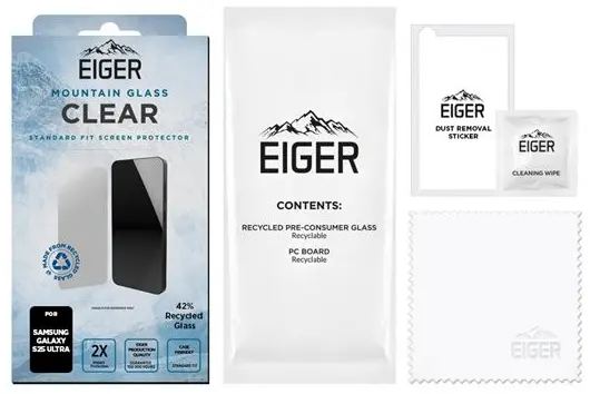 Eiger Mountain Glass Samsung Galaxy S25 Ultra Screen Protector afbeelding 4