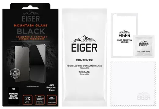 Eiger Mountain Privacy Samsung Galaxy S25 Ultra Screen Protector afbeelding 4