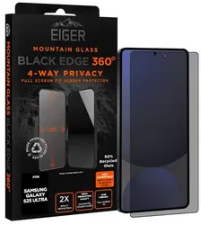 Eiger Mountain Black 360° Privacy Samsung Galaxy S25 Ultra Screen Protector afbeelding