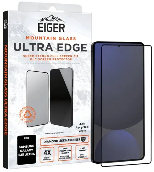 Eiger Mountain Glass ULTRA EDGE Samsung Galaxy S25 Ultra Tempered Glass afbeelding 1