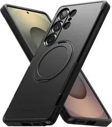 Ringke Alles Samsung Galaxy S25 Ultra Hoesje 360° MagSafe Standaard Zwart afbeelding