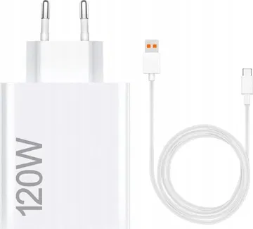 Origineel Xiaomi Hyper Charger Combo 120W Snellader + USB-A naar USB-C Kabel 1M
