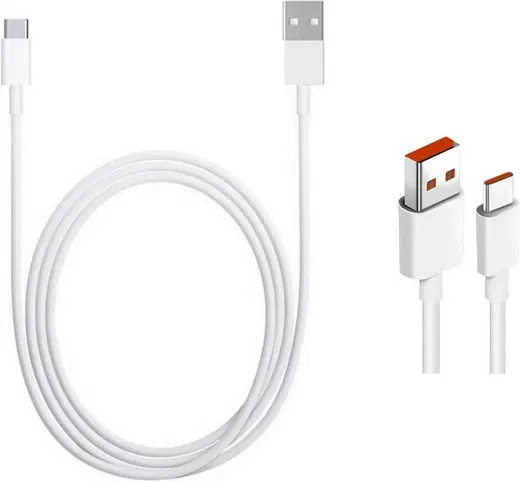 Xiaomi USB-A naar USB-C 33W Kabel 1 Meter Wit afbeelding 3