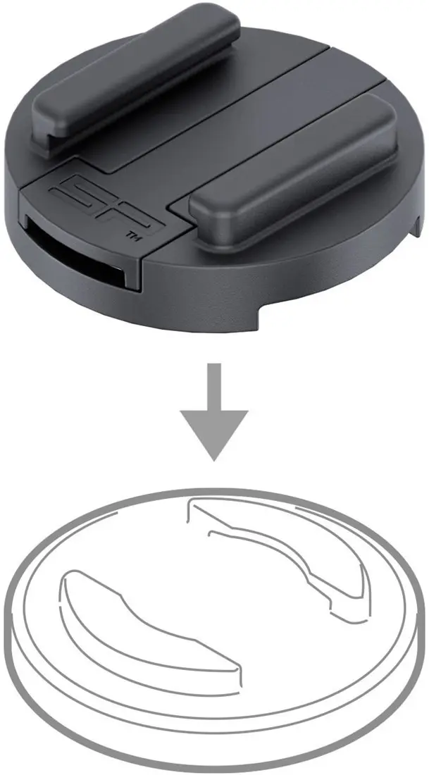 SP Connect Adapter - SPC Telefoonhoesje naar SPC+ Houders Zwart afbeelding 1
