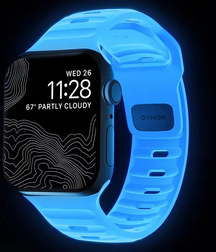 Nomad Sport Strap - Apple Watch Band - 1/9SE - 42/41/40/38MM - Blauw afbeelding 2