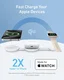 Anker MagGo (15W) 3-in-1 Draadloze MagSafe / Qi2 Oplader Wit afbeelding 4