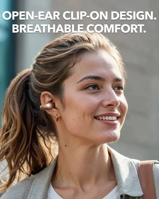 Anker Soundcore C40i Clip On Draadloze Open-Ear Oordopjes Goud afbeelding 2