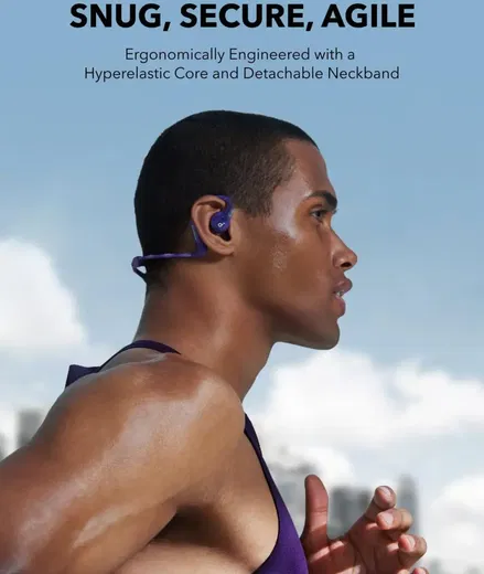 Anker SoundCore AeroFit Pro Open-Ear Oordopjes met Nekband Paars afbeelding 5