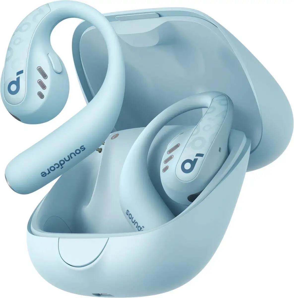 Anker SoundCore AeroFit Pro Open-Ear Oordopjes met Nekband Blauw afbeelding 1