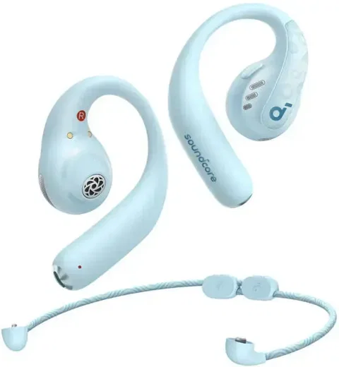 Anker SoundCore AeroFit Pro Open-Ear Oordopjes met Nekband Blauw afbeelding 2