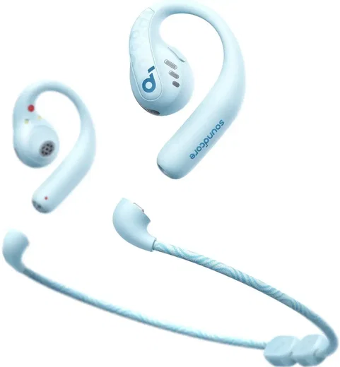 Anker SoundCore AeroFit Pro Open-Ear Oordopjes met Nekband Blauw afbeelding 10