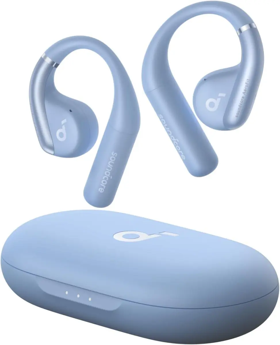 Anker SoundCore AeroFit Open-Ear Draadloze Bluetooth 5.3 Oordopjes Blauw afbeelding 1