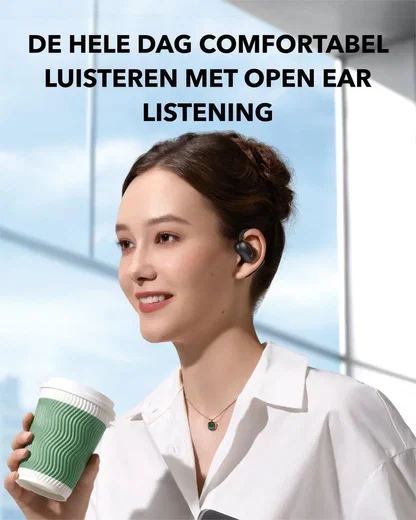 Anker Soundcore AeroFit 2 Open-Ear Draadloze Bluetooth 5.4 Oordopjes Zwart afbeelding 5
