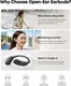 Anker Soundcore AeroFit 2 Open-Ear Draadloze Bluetooth 5.4 Oordopjes Zwart afbeelding 8