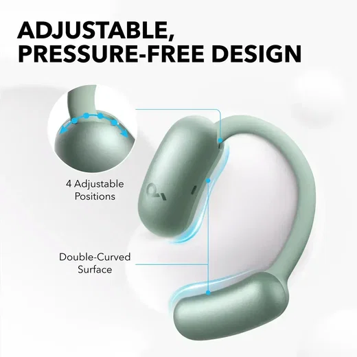 Anker Soundcore AeroFit 2 Open-Ear Draadloze Bluetooth 5.4 Oordopjes Groen afbeelding 4