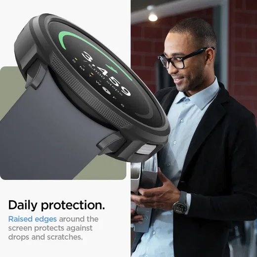 Spigen Liquid Air - Samsung Galaxy Watch 6 - 40MM Hoesje - Zwart afbeelding 2