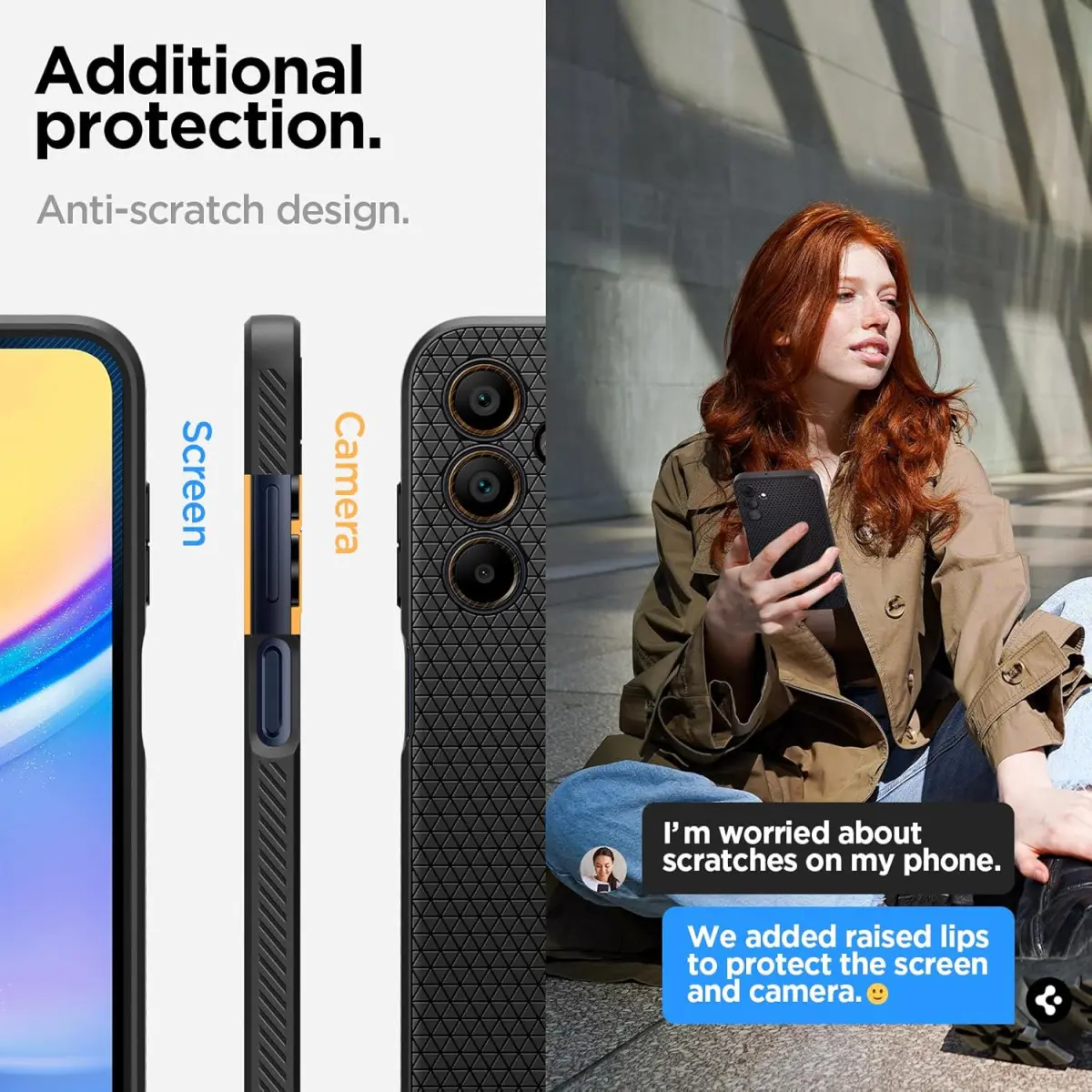 Spigen Liquid Air Samsung Galaxy A15 Hoesje Back Cover Zwart afbeelding 5